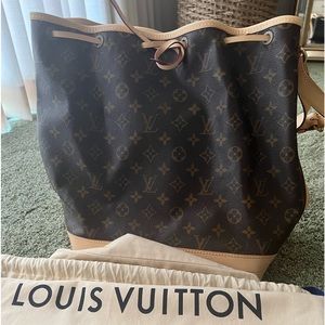 Louis Vuitton Vintage Noe with new LV replacement leather trim and straps!